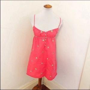 J. Crew pink bull dog baby doll dress